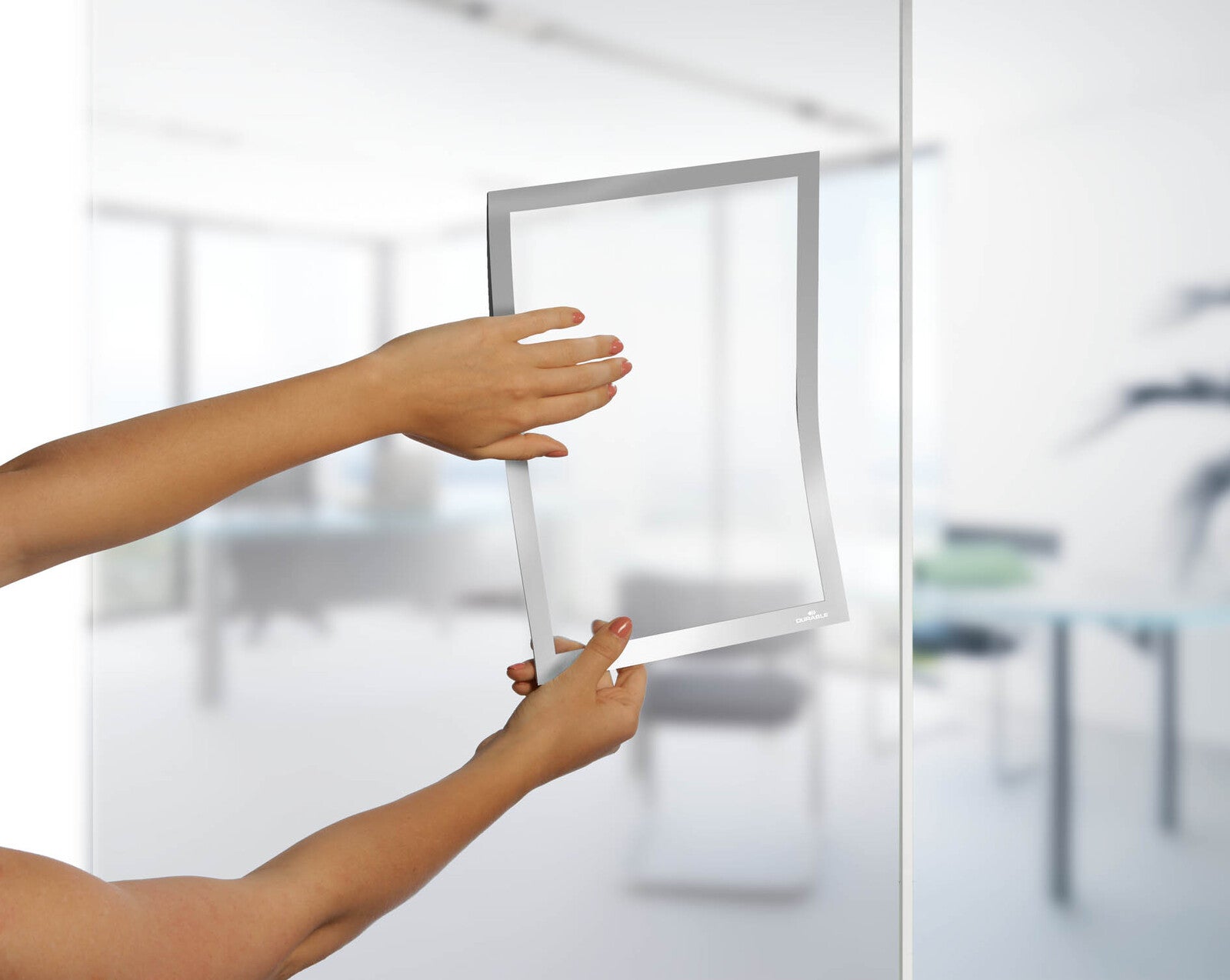 487223-2pc-durable-duraframe-a4-32cm-sign-holder-silver