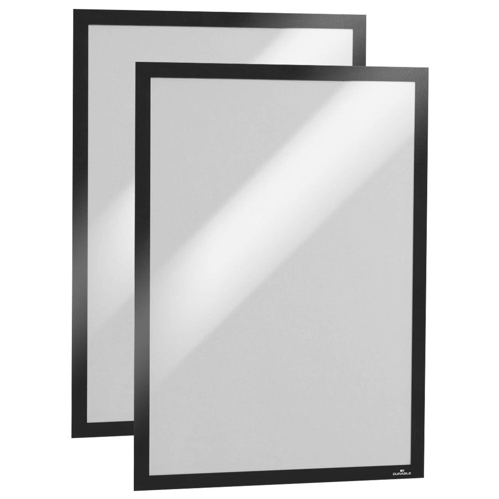 487301-2pc-durable-duraframe-a3-44-6cm-sign-holder-black