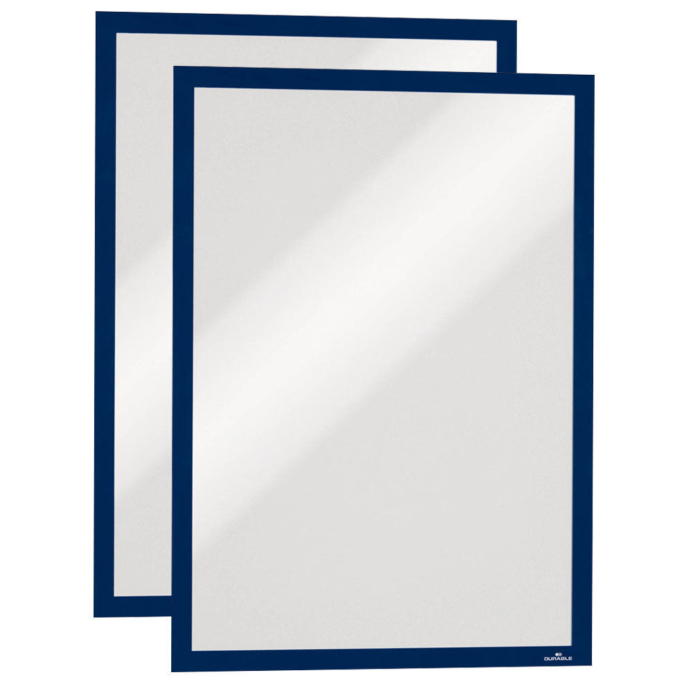 487307-2pc-durable-duraframe-a3-44-6cm-sign-holder-navy