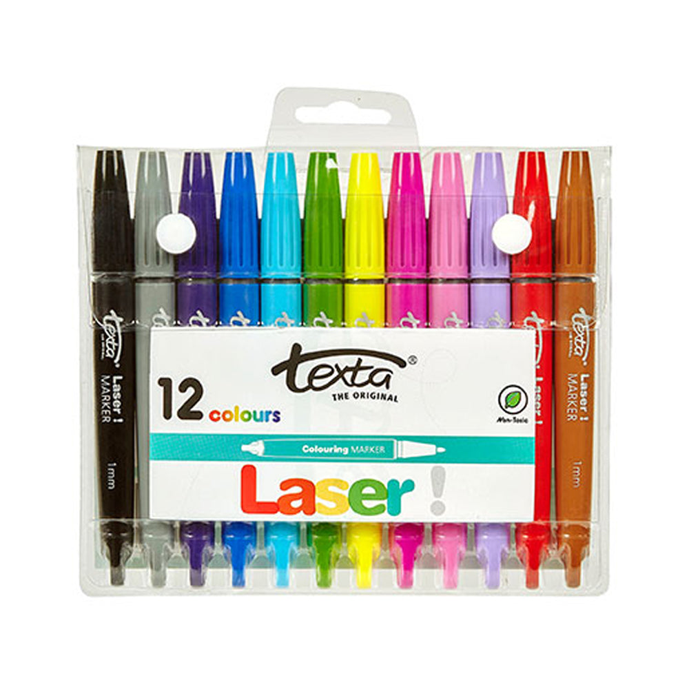 48911-12pc-texta-laser-colouring-markers