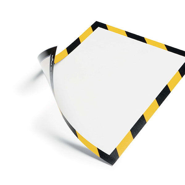 4945130-5pk-durable-duraframe-magnetic-security-a4-warning-sign-yellow-black