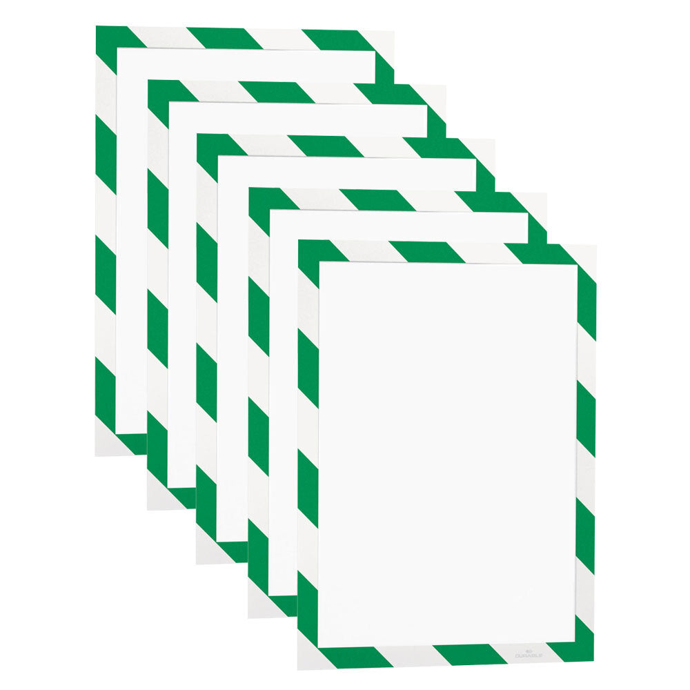 4945131-5pk-durable-duraframe-magnetic-security-a4-warning-sign-green-white