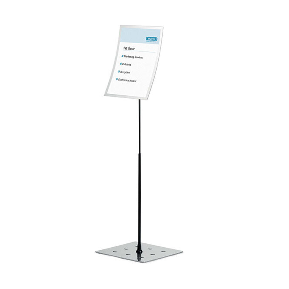 498223-durable-duraview-floor-stand-a3-display-w-magnetic-frame-silver