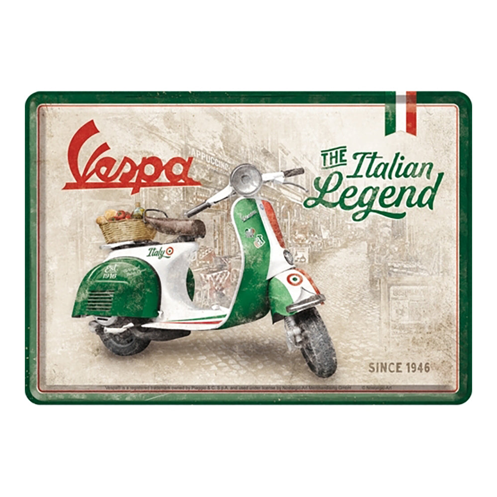 5110327-nostalgic-art-metal-mailing-postcard-vespa-the-italian-legend-10x14cm