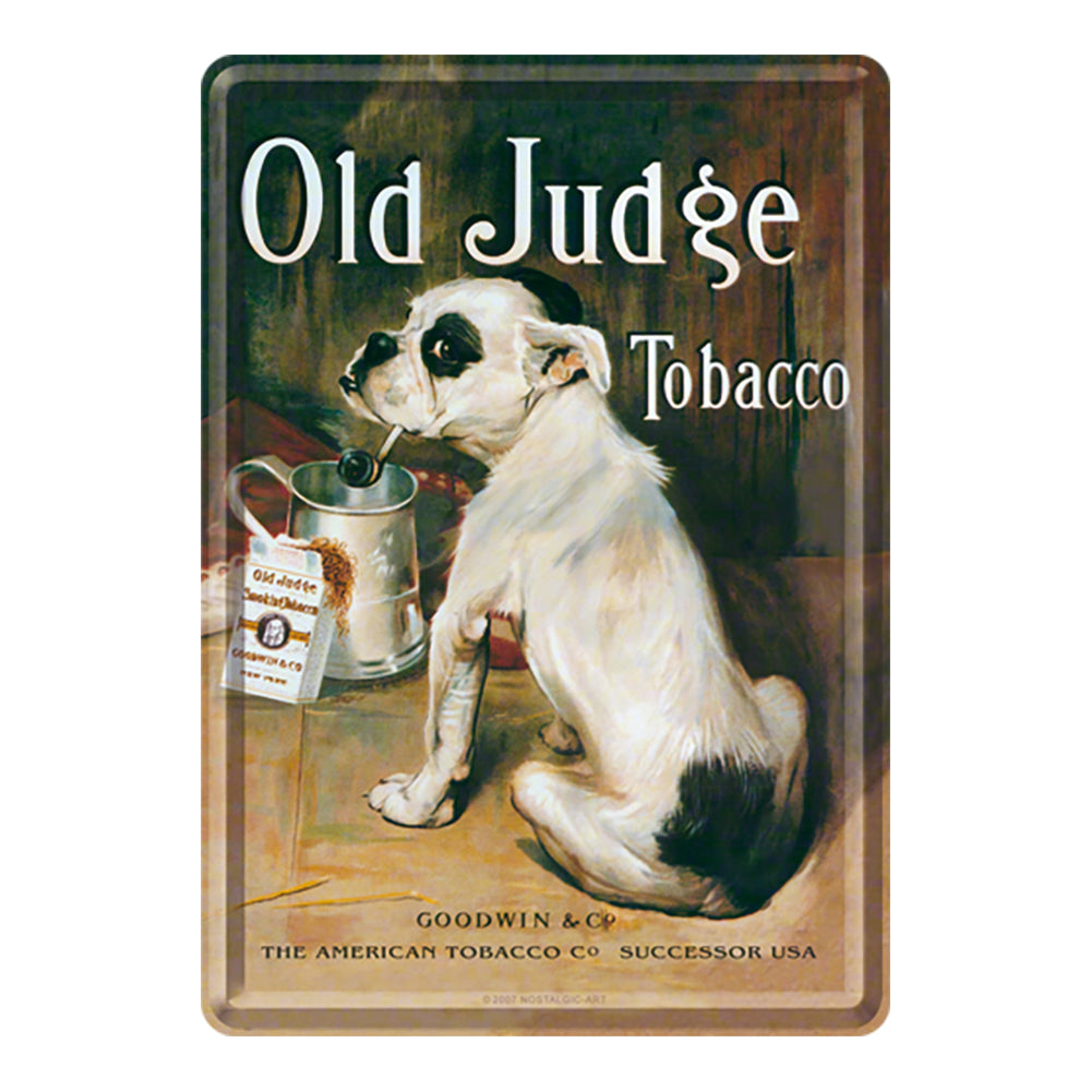 5116310-nostalgic-art-metal-mailing-postcard-old-judge-10x14cm