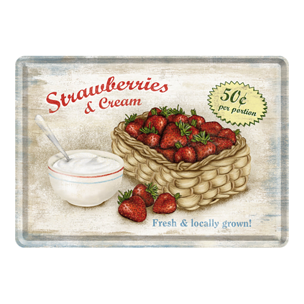 5116601-nostalgic-art-metal-mailing-postcard-strawberries-cream-10x14cm