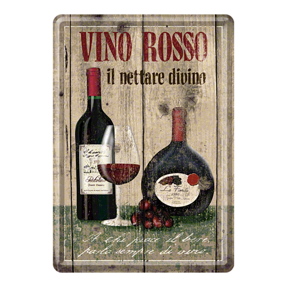 5116602-nostalgic-art-metal-mailing-postcard-vino-rosso-10x14cm