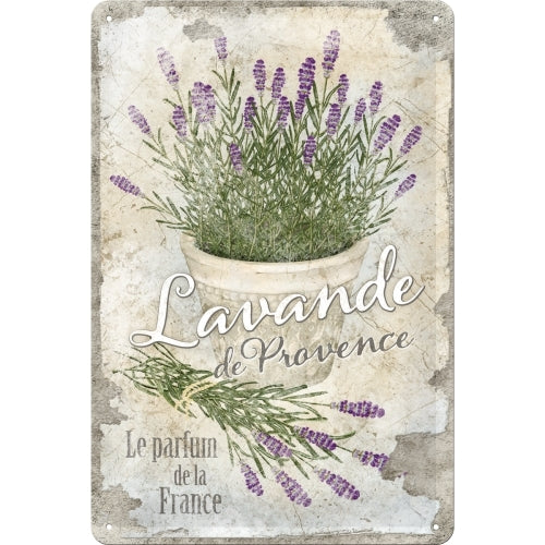 5122200-nostalgic-art-medium-sign-20x30cm-metal-lavande-de-provence