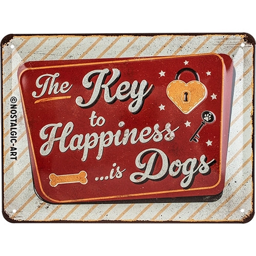 5126237-nostalgic-art-15x20cm-small-wall-hanging-metal-sign-dogs-key-to-happiness