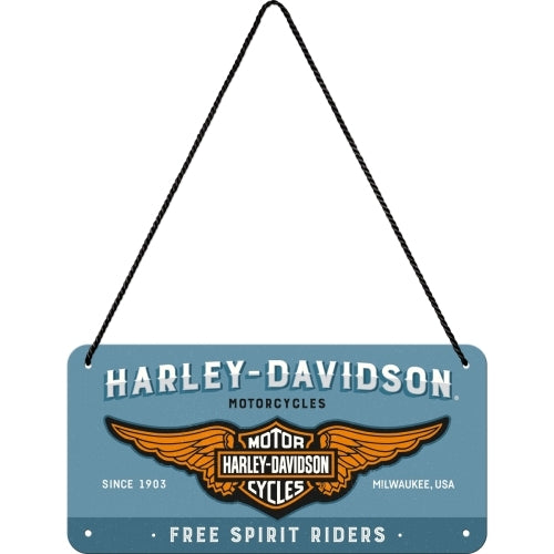 5128023-nostalgic-art-metal-10x20cm-hanging-sign-harley-davidson-logo-blue