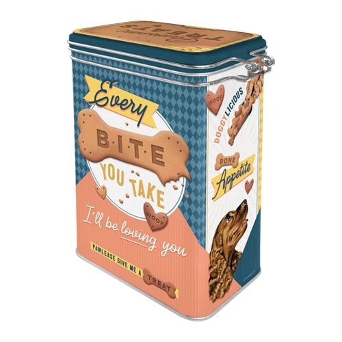 5131124-nostalgic-art-17-5cm-1-3l-clip-top-tin-storage-dog-treats