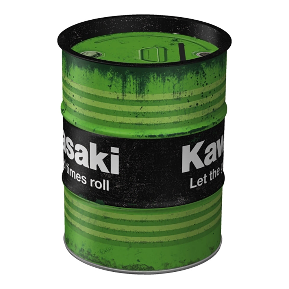 5131504-nostalgic-art-metal-money-box-oil-barrel-kawasaki-let-the-good-times-roll