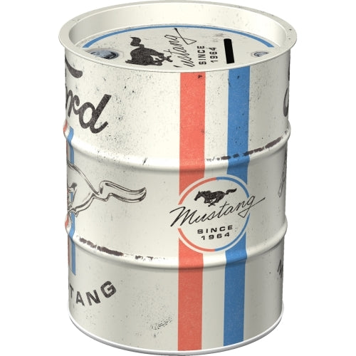 5131510-nostalgic-art-11-5cm-round-money-box-oil-barrel-ford-mustang