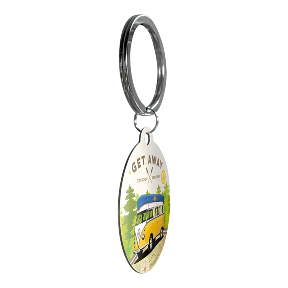 5148027-nostalgic-art-metal-7-5cm-round-keyring-vw-lets-get-away