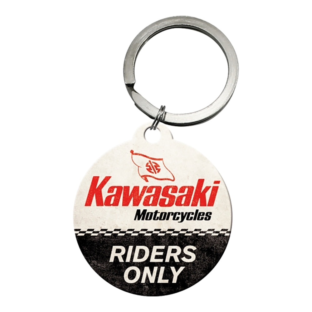 5148032-nostalgic-art-metal-7-5cm-round-keyring-kawasaki-riders-only
