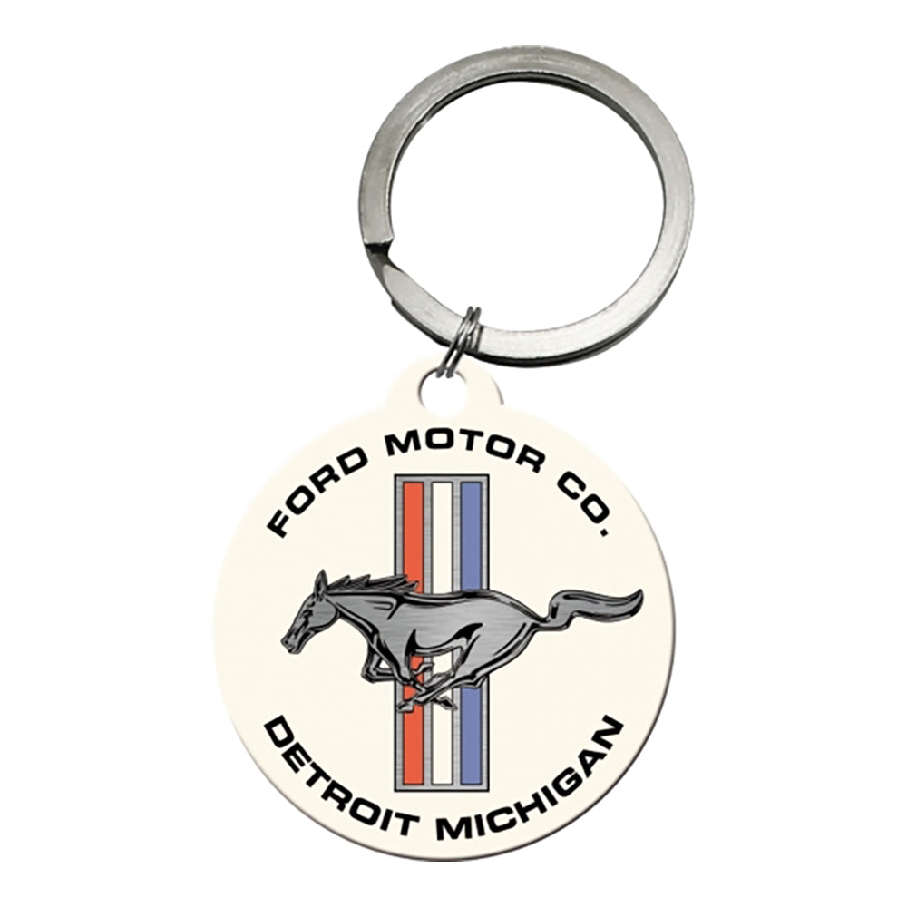 5148041-nostalgic-art-metal-7-5cm-round-keyring-ford-mustang-horse-and-stripes-logo