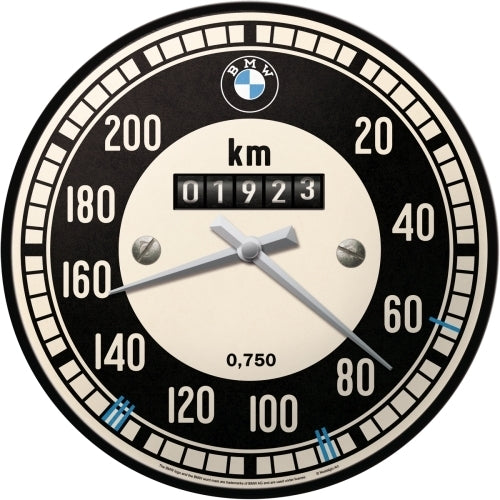 5151080-nostalgic-art-30cm-bmw-speedometer-round-wall-clock