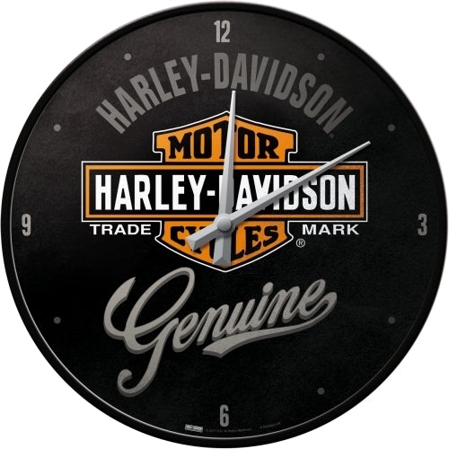 5151082-nostalgic-art-30cm-harley-davidson-genuine-quartz-round-wall-clock