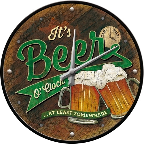 5151204-nostalgic-art-30cm-beer-oclock-glasses-quartz-round-wall-clock