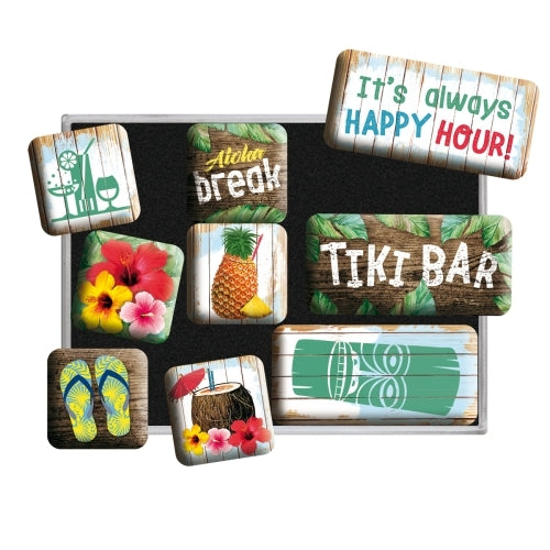 5183113-9pc-nostalgic-art-tiki-bar-2-2cm-4-5cm-magnet-set-decor