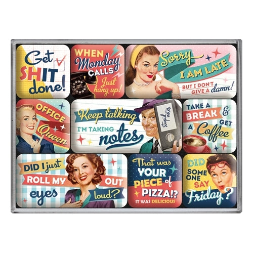 5183115-9pc-nostalgic-art-office-fun-2-2cm-4-5cm-magnet-set
