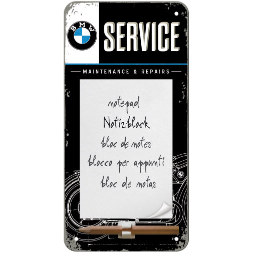 5184039-nostalgic-art-magnetic-10x20cm-notepad-bmw-service