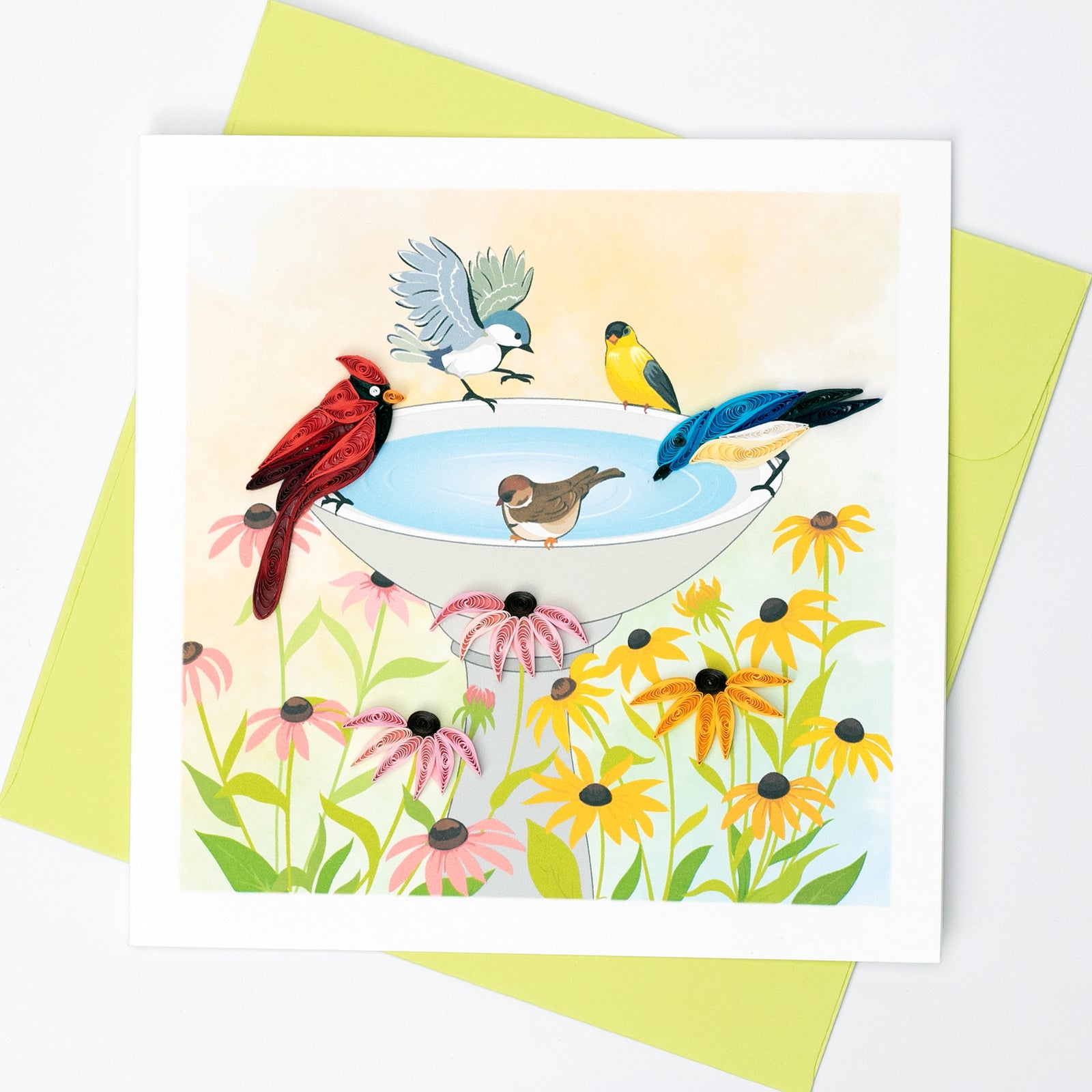 52l002-boyle-handmade-paper-15x15cm-quilled-greeting-card-bird-bath