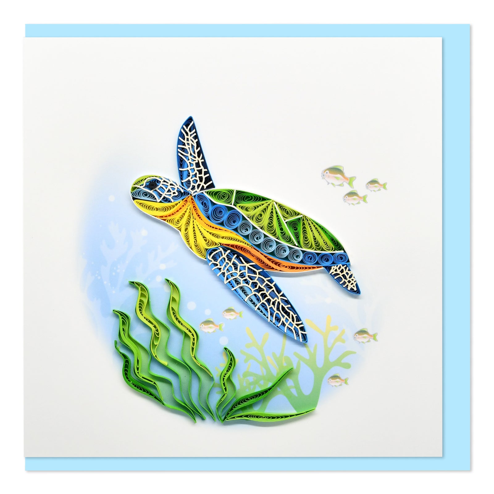 52l016-boyle-handmade-paper-15x15cm-quilled-greeting-card-green-sea-turtle