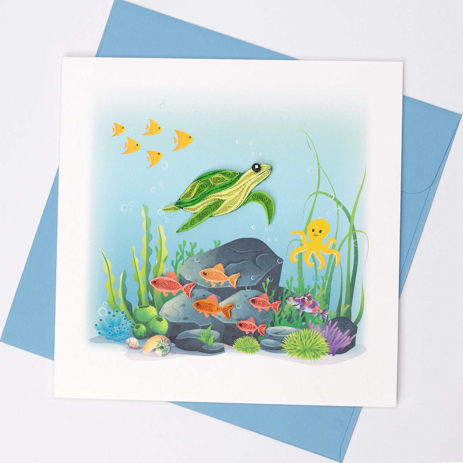 52l033-boyle-handmade-paper-15x15cm-quilled-greeting-card-sea-turtle-and-fish