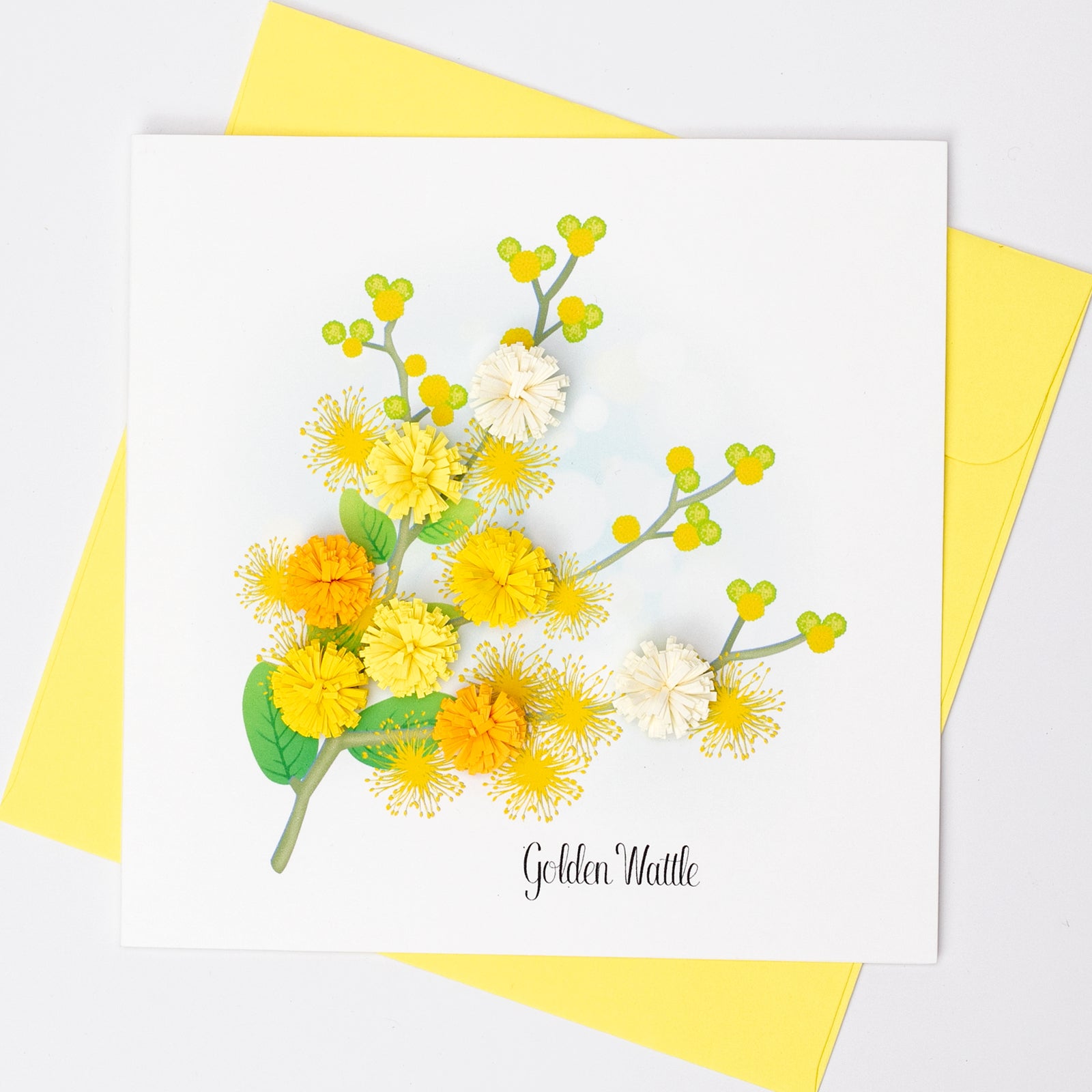 52l052-boyle-handmade-paper-15x15cm-quilled-greeting-card-golden-wattle