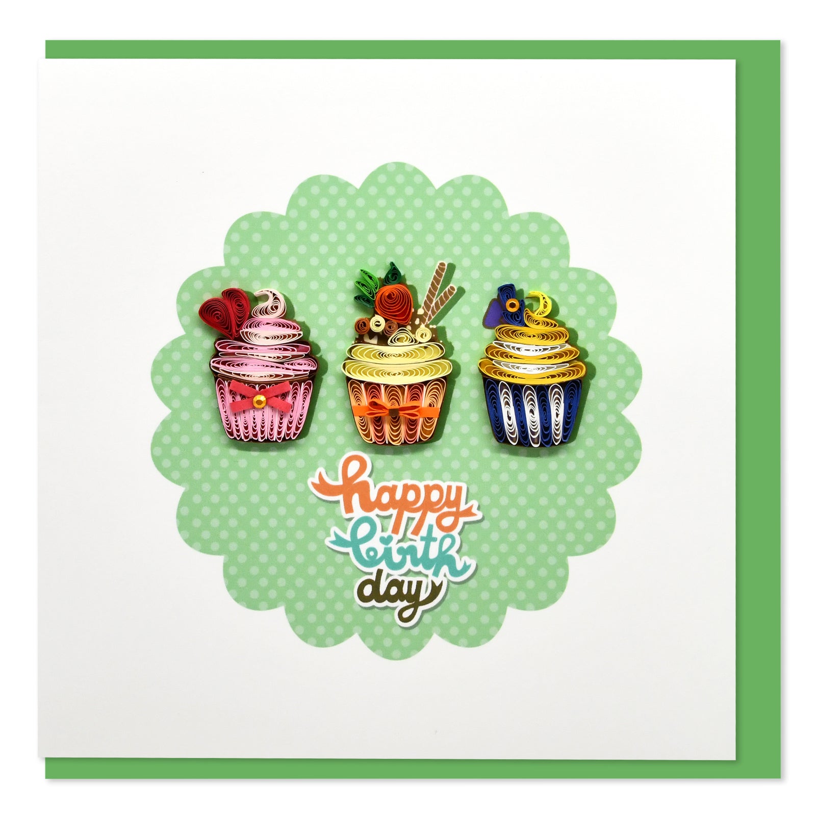 52l108-boyle-handmade-paper-15x15cm-greeting-card-birthday-trio-of-cupcakes-green