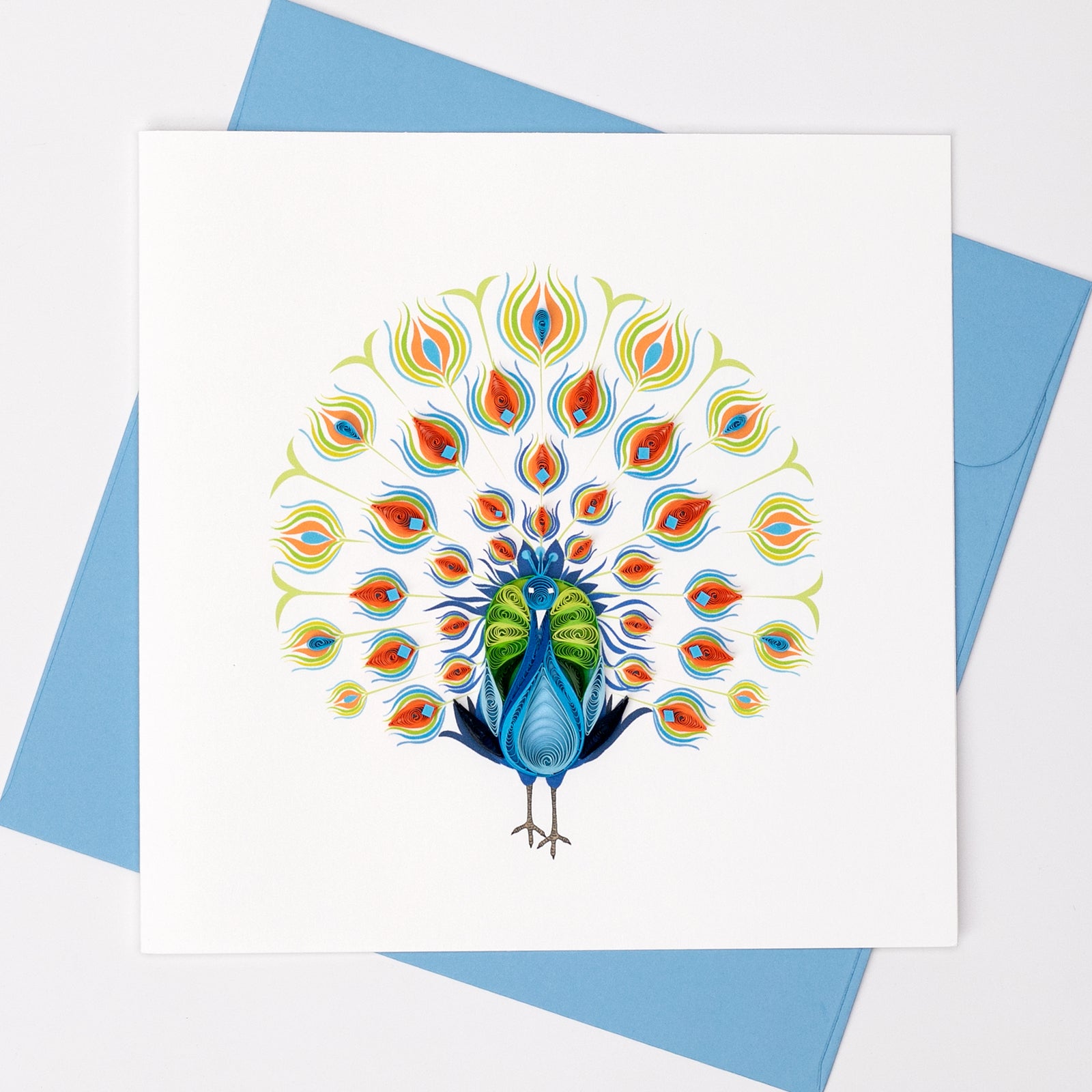 52l191-boyle-handmade-paper-15x15cm-quilled-greeting-card-peacock-fan