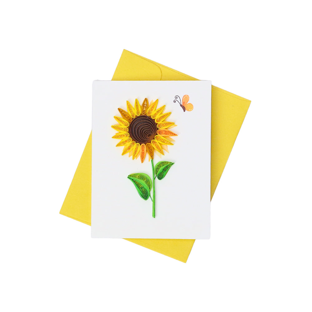 52m023-boyle-quilled-8-5cm-sunflower-mini-greeting-card-yellow