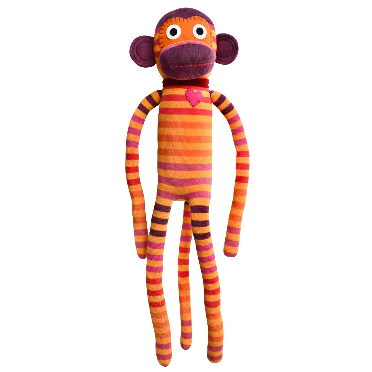 540171-jules-red-and-orange-striped-monkey-70cm-stuffed-animal-soft-plush-toy