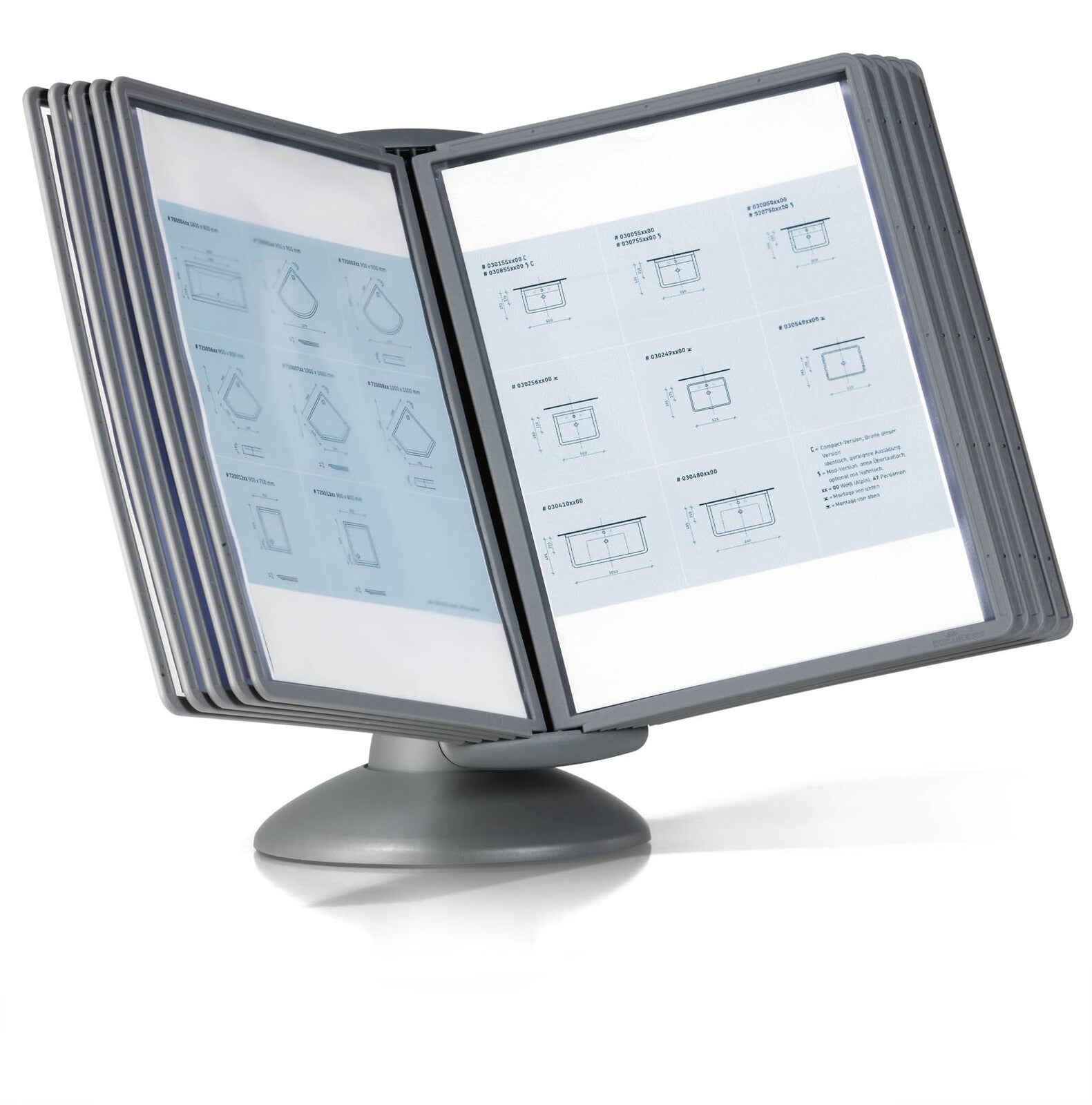 558737-durable-a4-sherpa-36-5cm-sheet-steel-motion-display-panels-assorted