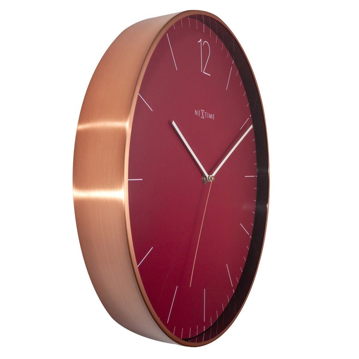 573258ro-nextime-very-essential-40cm-analogue-wall-clock-wine-copper