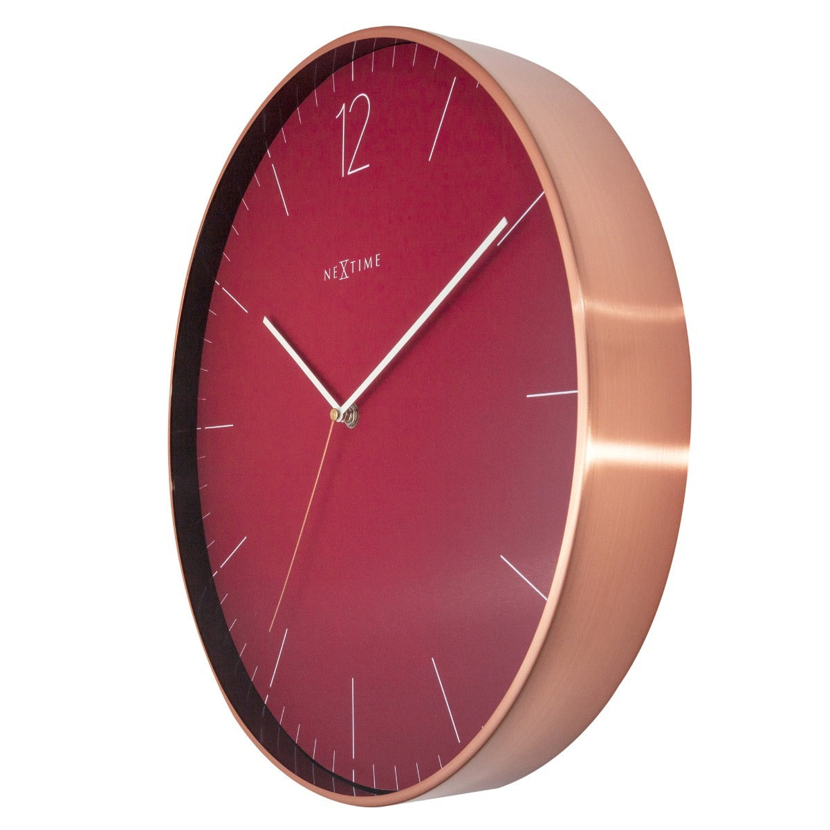 573258ro-nextime-very-essential-40cm-analogue-wall-clock-wine-copper