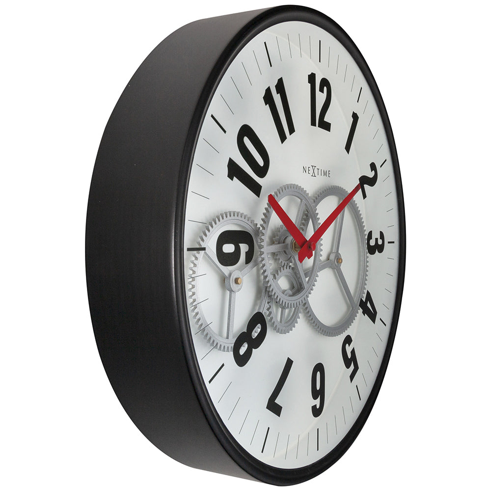 573259wi-nextime-36cm-modern-gear-wall-clock-white