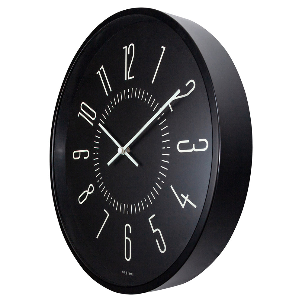573261zw-nextime-luminous-analogue-round-35cm-wall-clock-black