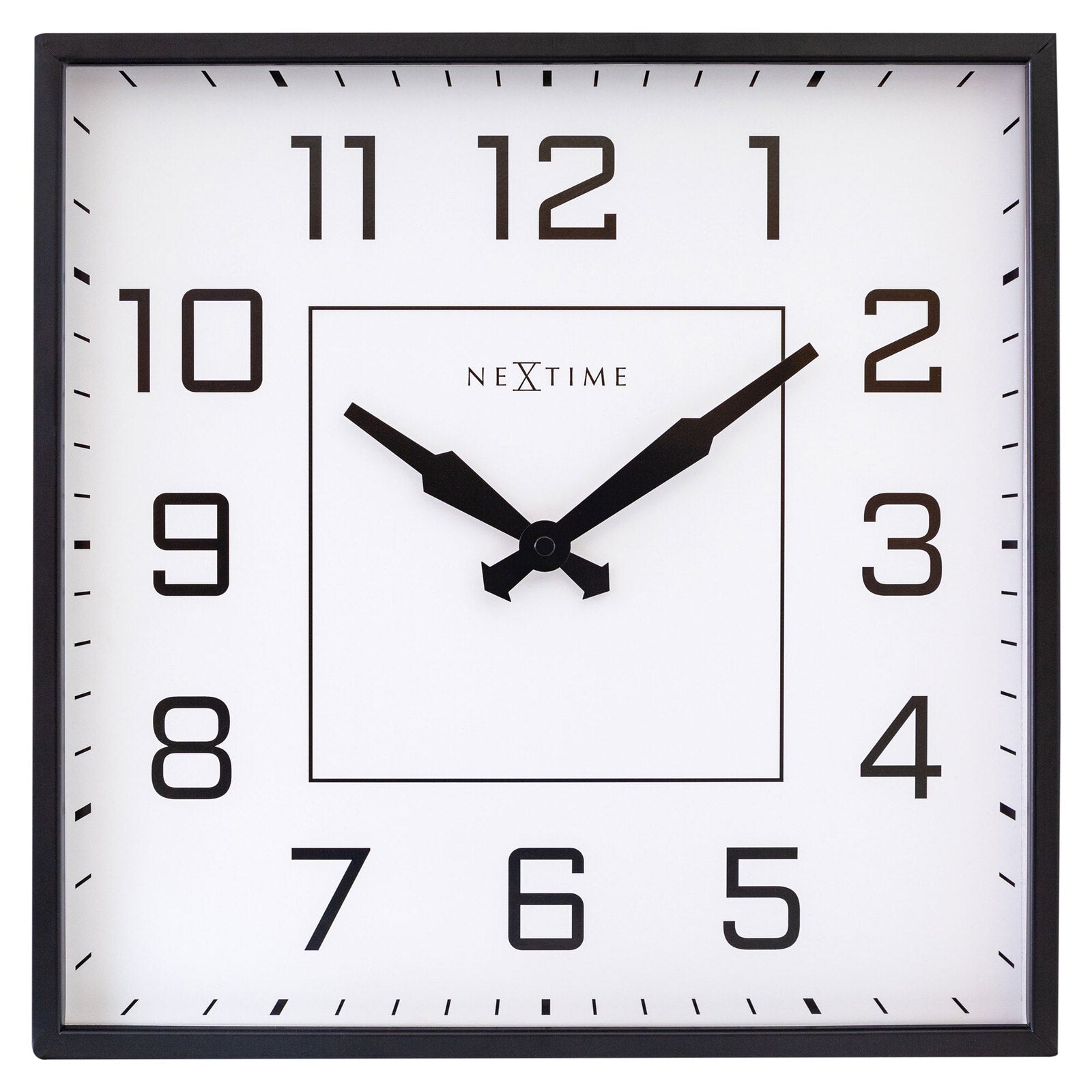 573294ar-nextime-be-square-silent-non-ticking-35x35cm-metal-wall-clock