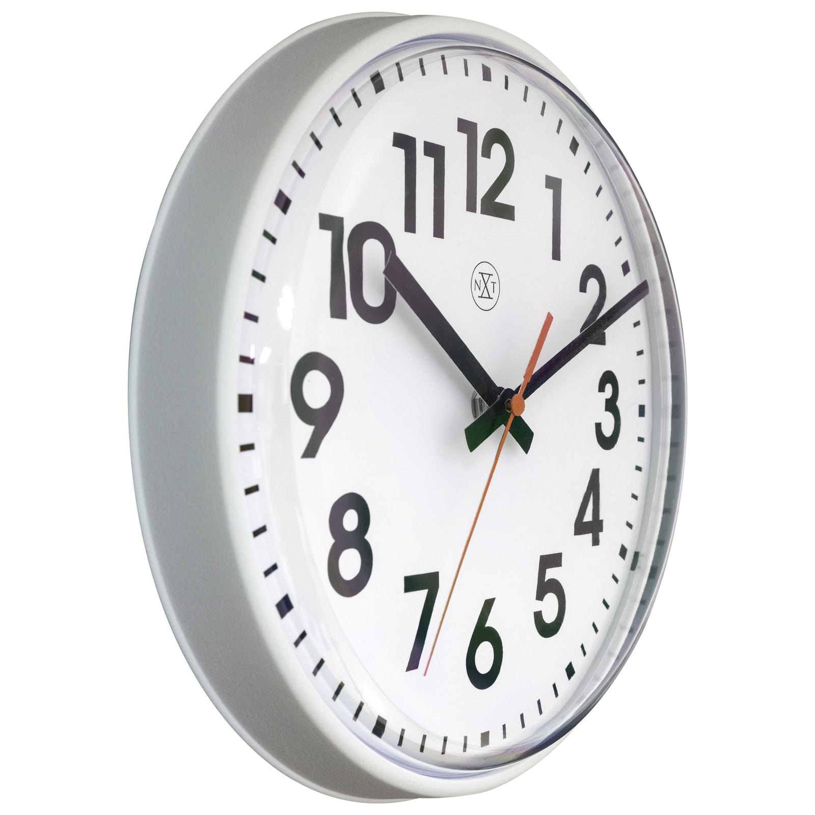 577367wi-nextime-peter-plastic-analogue-26cm-wall-clock-white