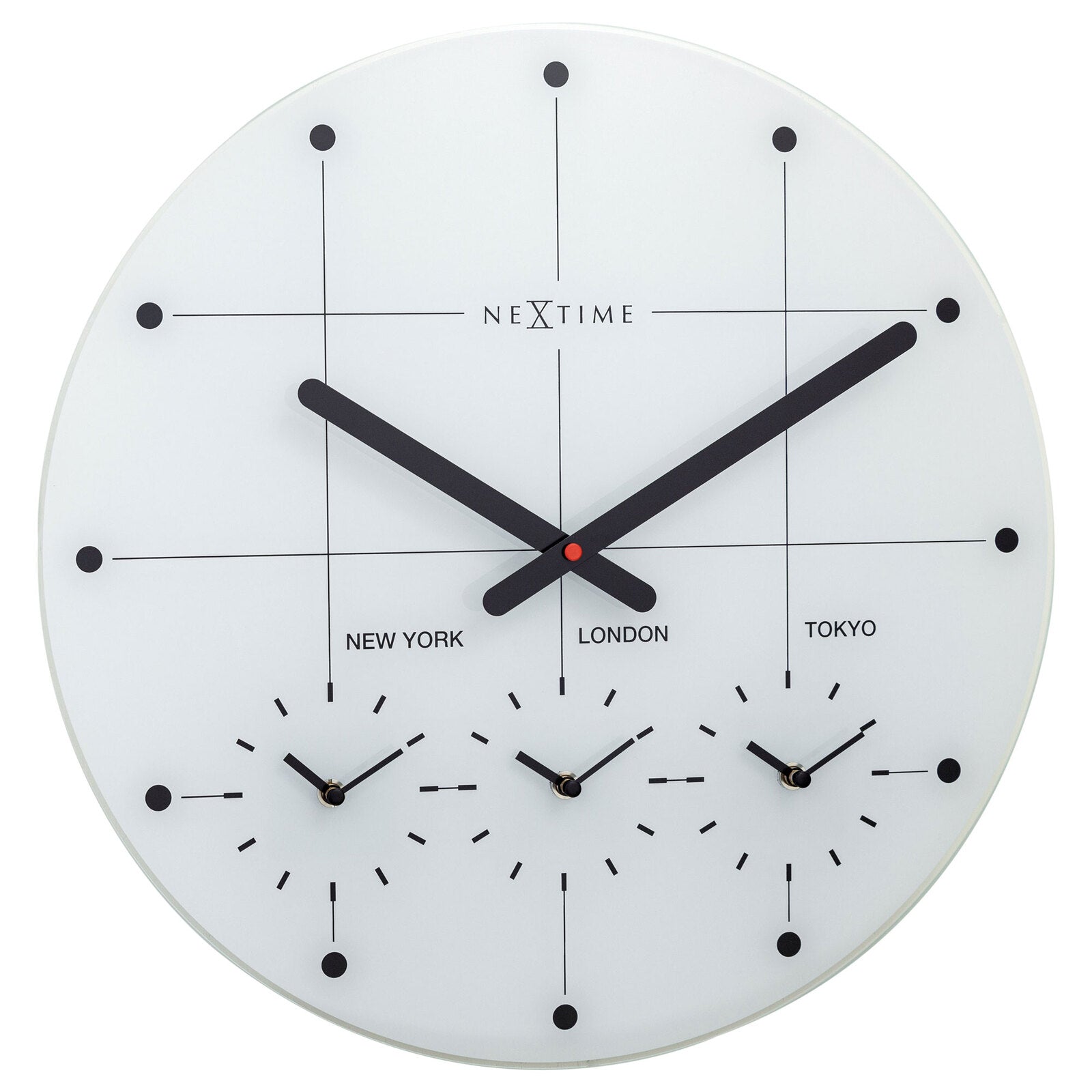 578197wi-nextime-43cm-big-city-multiple-time-zone-round-wall-clock-white