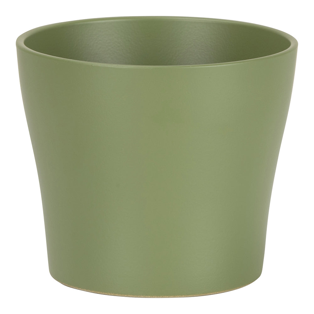 60107504-scheurich-17cm-ceramic-retro-garden-pot-waterproof-olive-808