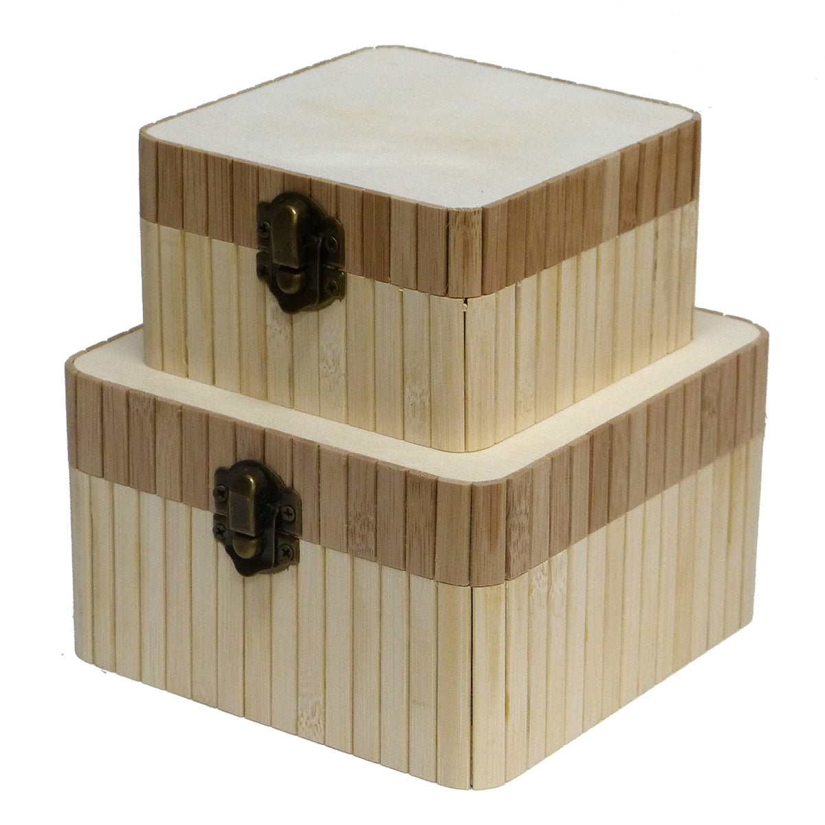 617033-2pc-boyle-craft-bamboo-square-storage-boxes-w-catch-set