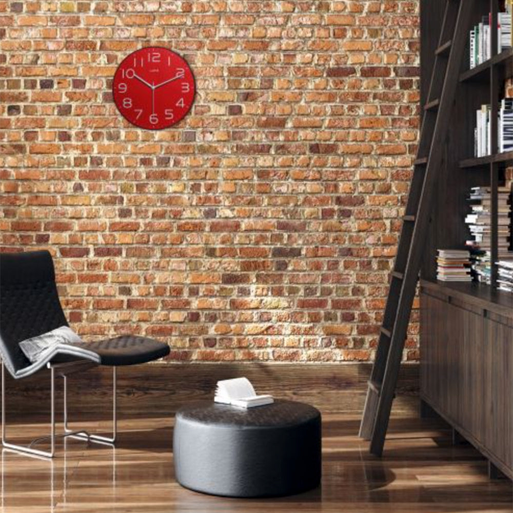62023red-leni-30cm-classic-wall-clock-red
