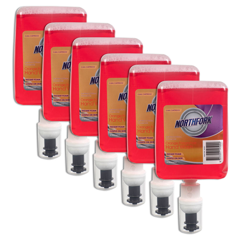 635079613-6pk-northfork-0-4ml-foaming-antibacterial-hand-wash-cartridge-orange