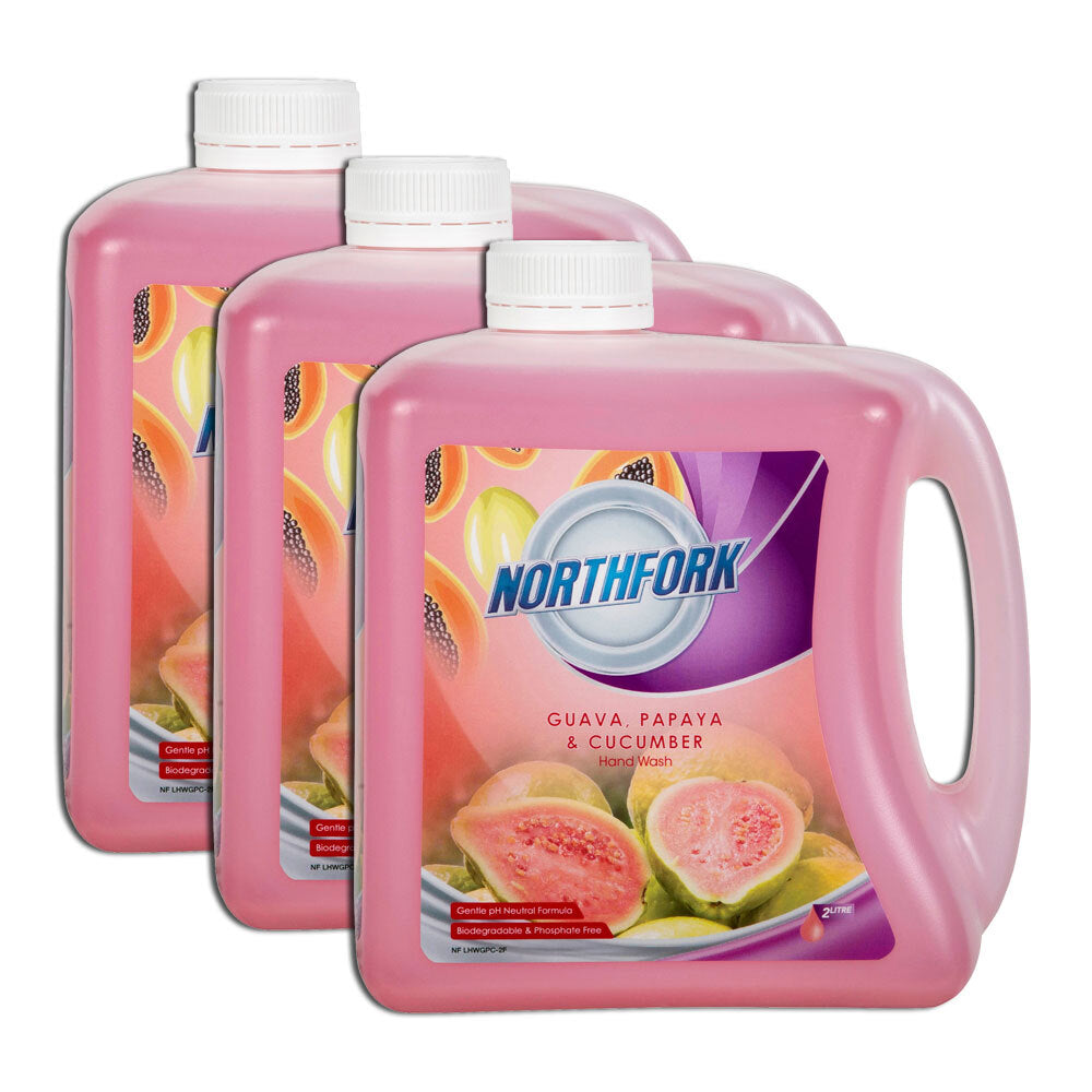 635163844-3pk-northfork-2l-liquid-hand-wash-soap-guava-papaya-cucumber