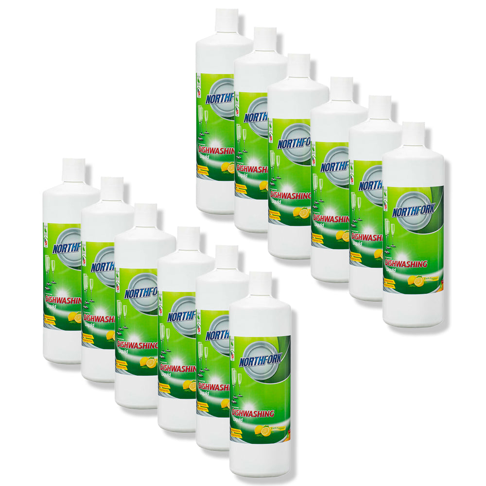 638010500-12pk-northfork-1l-dishwashing-liquid-cleaner-fresh-lemon