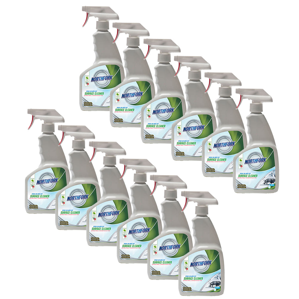 638030400-12pk-northfork-750ml-spray-on-wipe-off-surface-cleaner