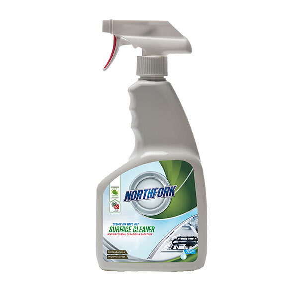 638030400-12pk-northfork-750ml-spray-on-wipe-off-surface-cleaner